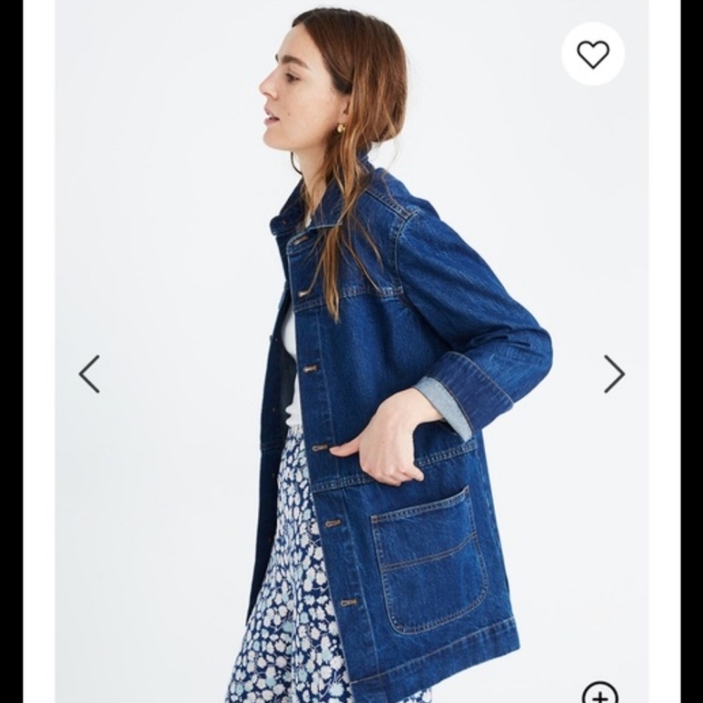 RARE Madewell Classic Oversized Chore Coat Denim